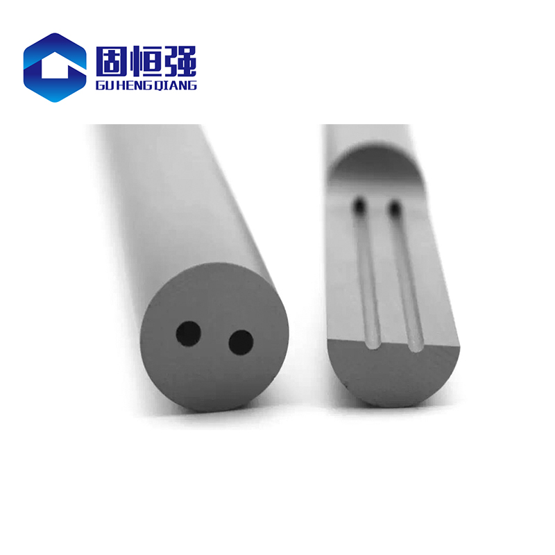 Round Cemented Carbide Rods with Central Coolant Hole